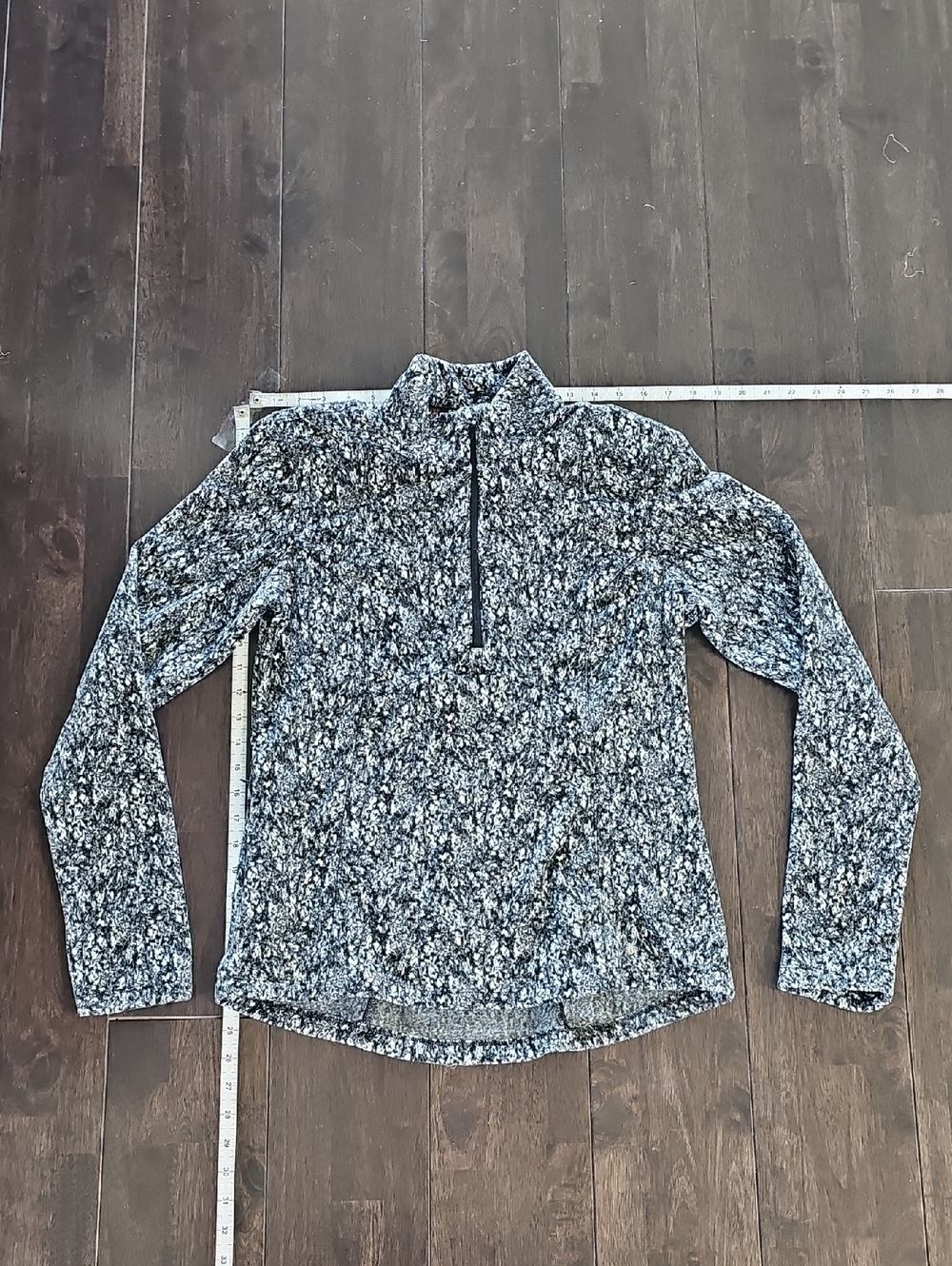Spyder Zip-Up Sweater Jacket in Black and Gray Marled